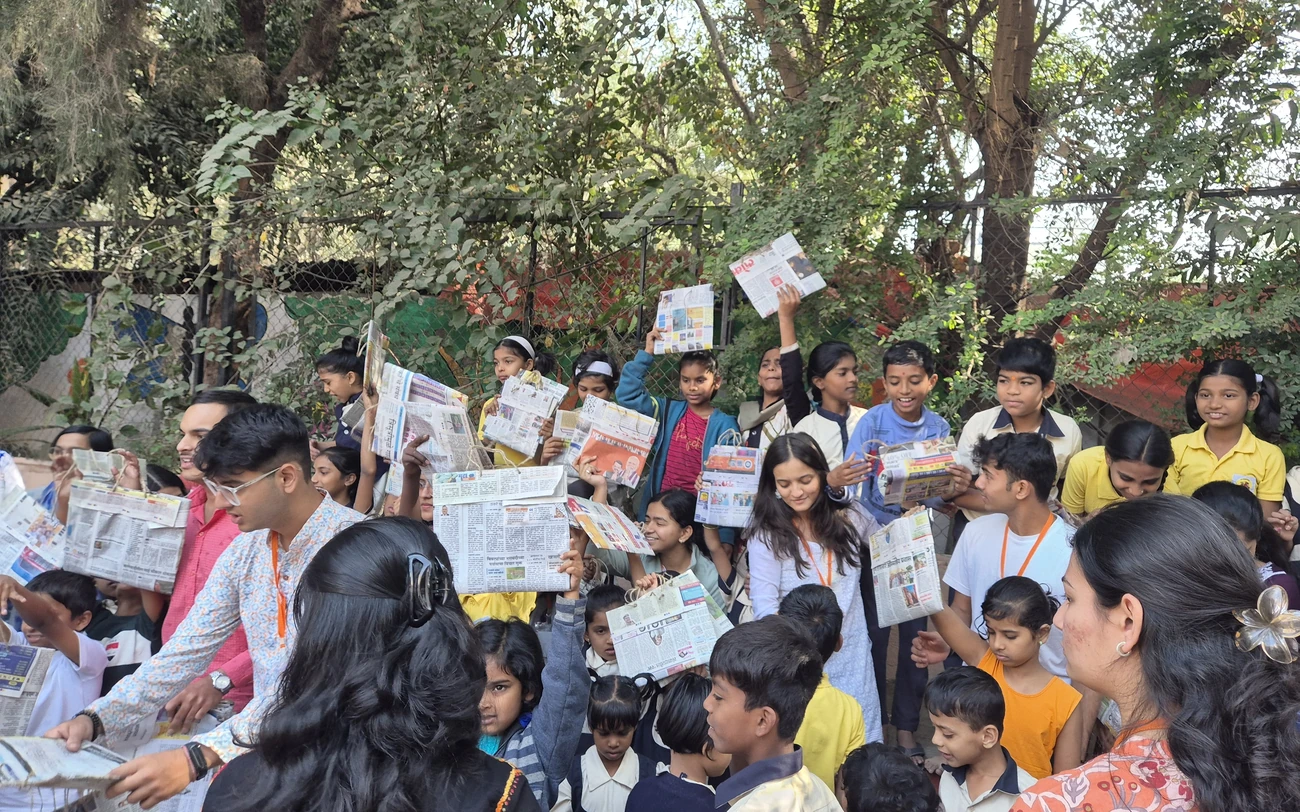 Students participating in Forengers environmental awareness session - Image 3